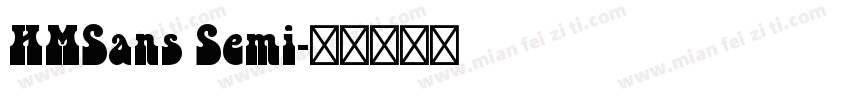 HMSans Semi字体转换